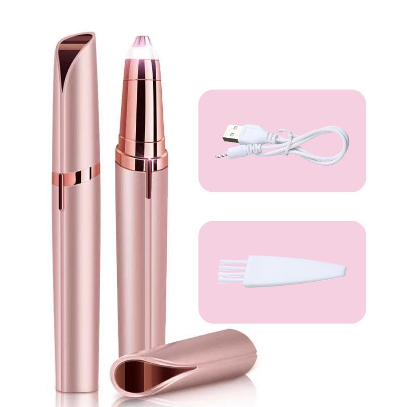 Women Electric Eyebrow Trimmer Security Hair Removal Eye Brow Epilator Mini Shaper Shaver Painless Razor Facial Hair Remover