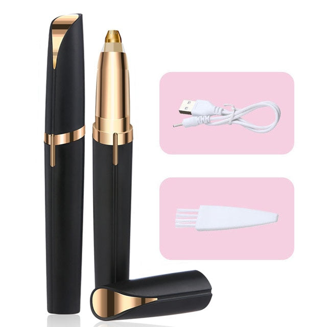 Women Electric Eyebrow Trimmer Security Hair Removal Eye Brow Epilator Mini Shaper Shaver Painless Razor Facial Hair Remover