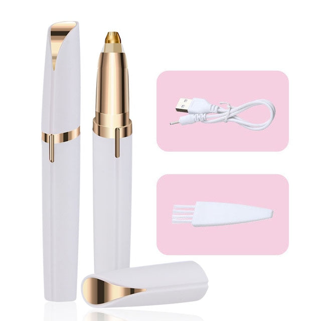 Women Electric Eyebrow Trimmer Security Hair Removal Eye Brow Epilator Mini Shaper Shaver Painless Razor Facial Hair Remover